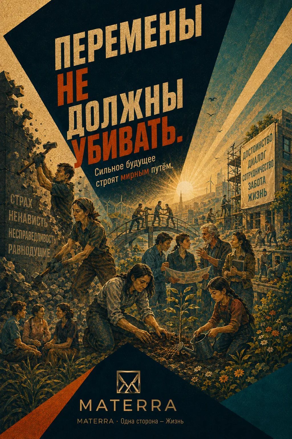 Плакат MATERRA: Перемены не должны убивать