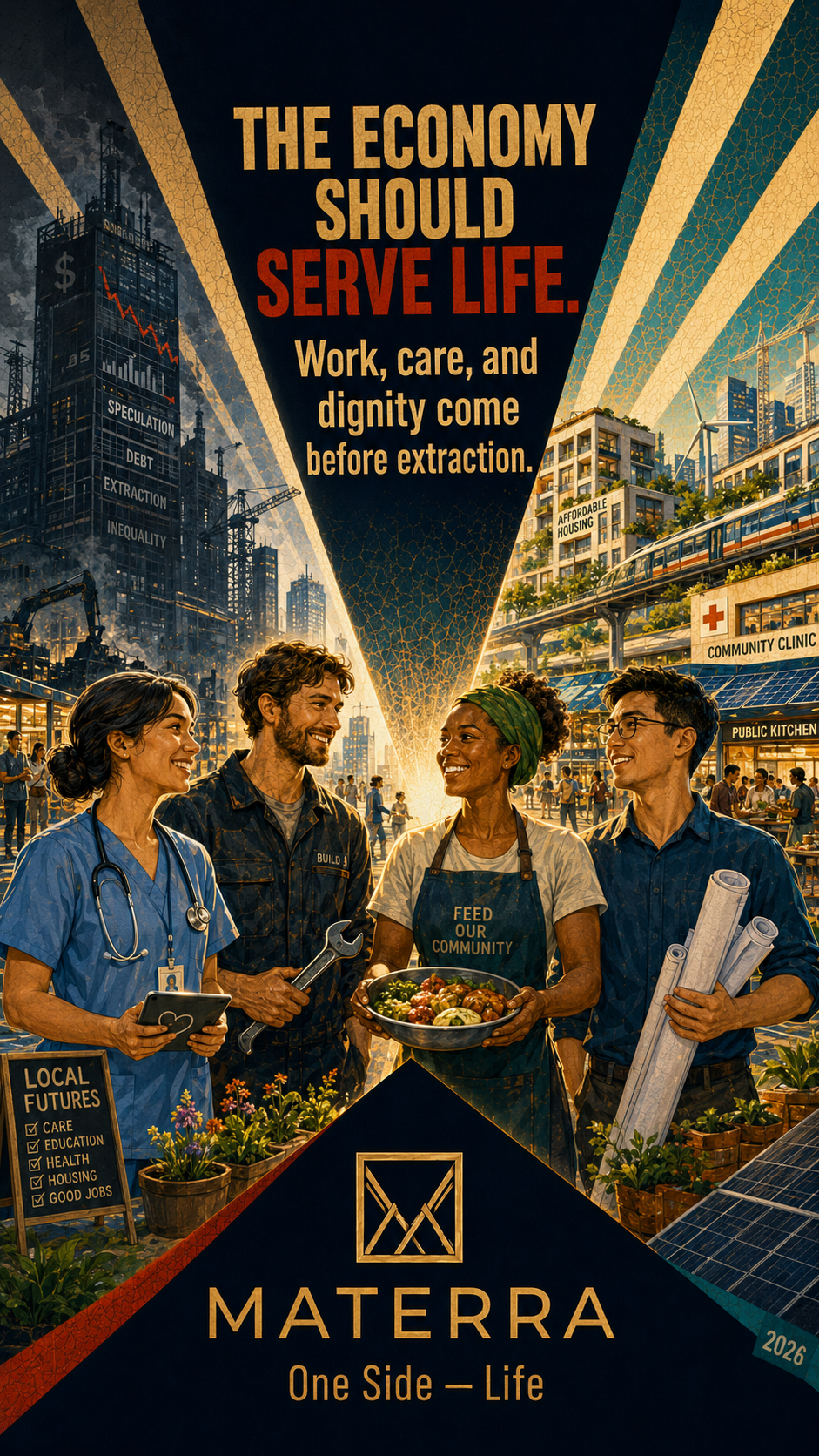 The economy should serve life